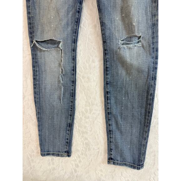 Current/Elliott Stiletto Skinny Super Loved Destroy Distressed Mid Day Jeans 29* - Picture 13 of 16